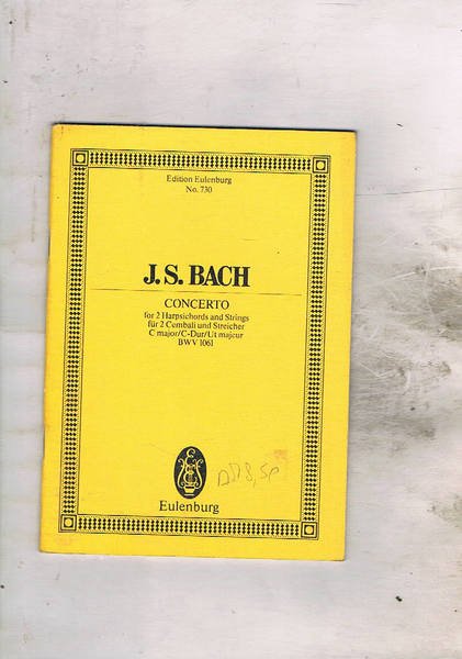 Concerto for Harpiscords and Strings für 2 cembali und streicher …