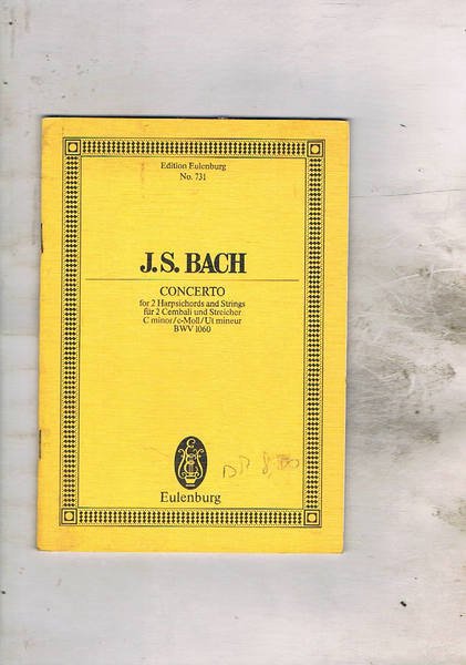 Concerto for Harpiscords and Strings für 2 cembali und streicher …