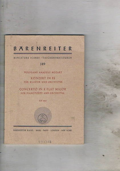 Konzer in ES für klaivert und orchester KV 482.