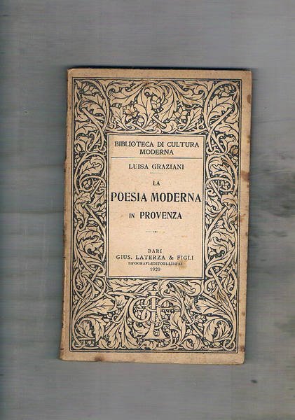 La poesia moderna in Provenza.