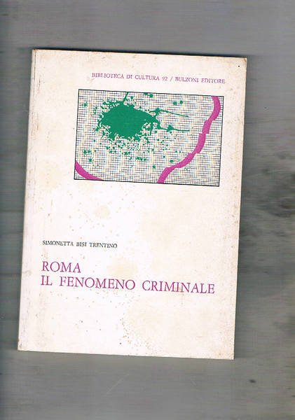 Roma il fenomeno criminale. Gli indiziati di reato. (indagine sociologica).