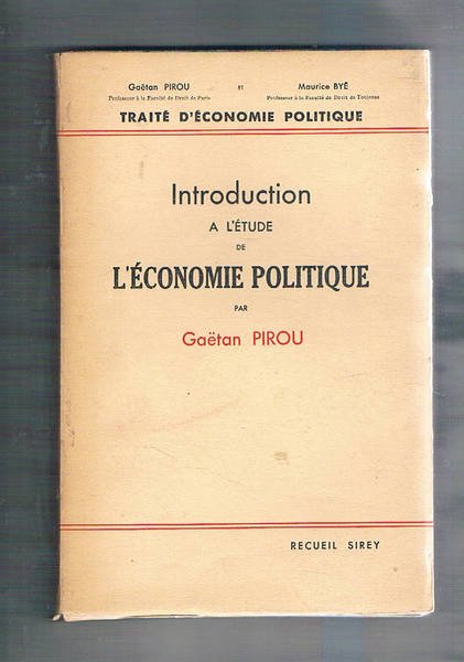 Introduction a l'étude de l'économie politique.