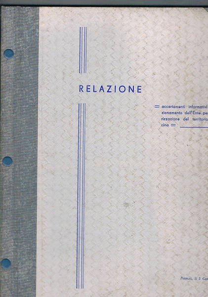 Relazione di accertamenti informativi sul funzionamento dell'Ente per la Valorizzazione …