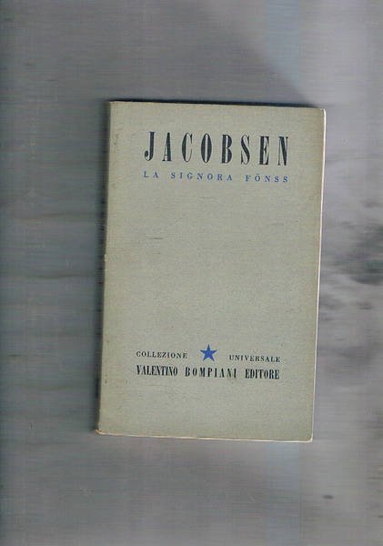 La signora Fonss, a cura ddi Bruno Maffi.