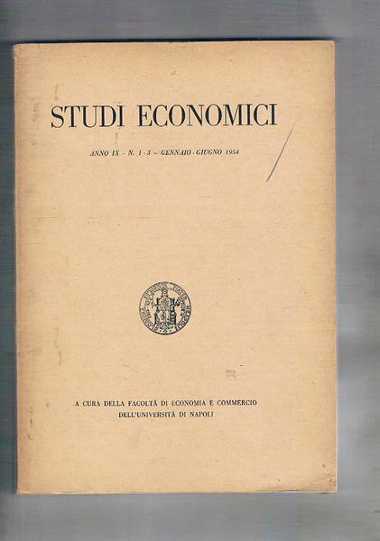 Studi economici, a cura della facolta di economia e commercio …