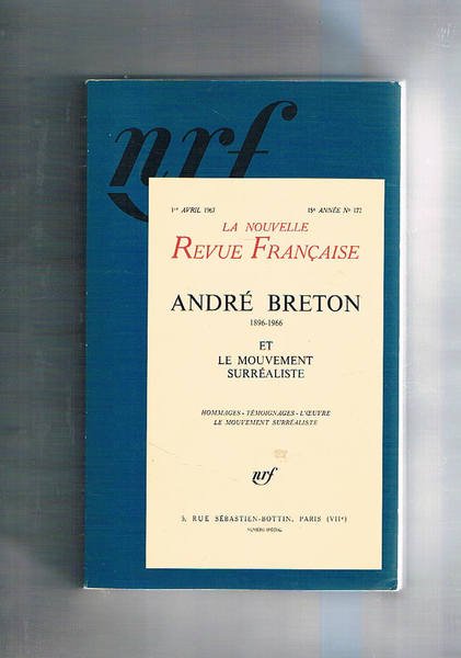 André Breton 1896-1966 et le mouvement surréaliste. Ristampa della n° …