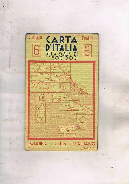 Carta d'Italia alla scala di 1:500.000 foglio VI° Ravenna, Firenze, … | Immagine principale