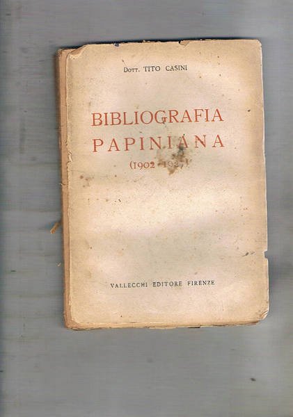 Bibliografia papiniana (1902-1927).