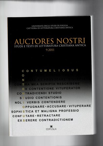 Auctores nostri. Studi e testi di letteratura cristiana antica n° …