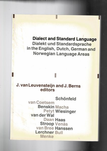 Dialect and Standard Language, Dialekt und Standardsprache in the English, …