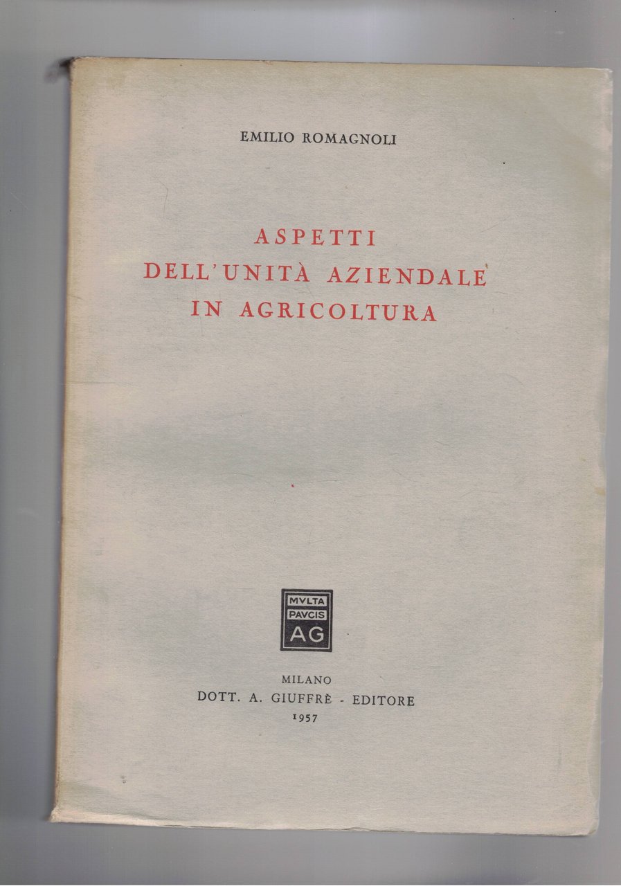 Aspetti dell'unità aziendale in agricoltura. | Immagine principale