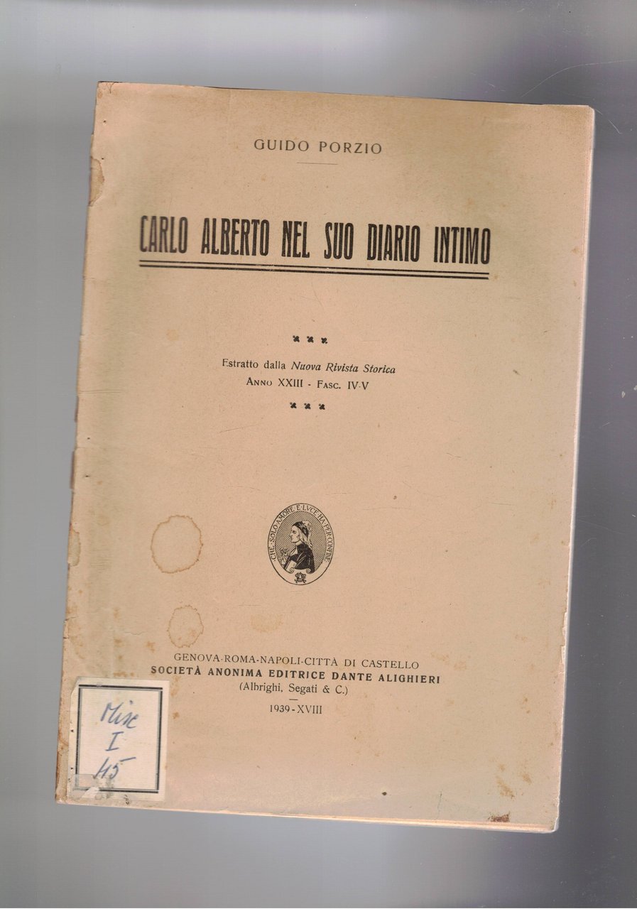 Carlo Alberto nel suo diario intimo. Estratto. | Immagine principale