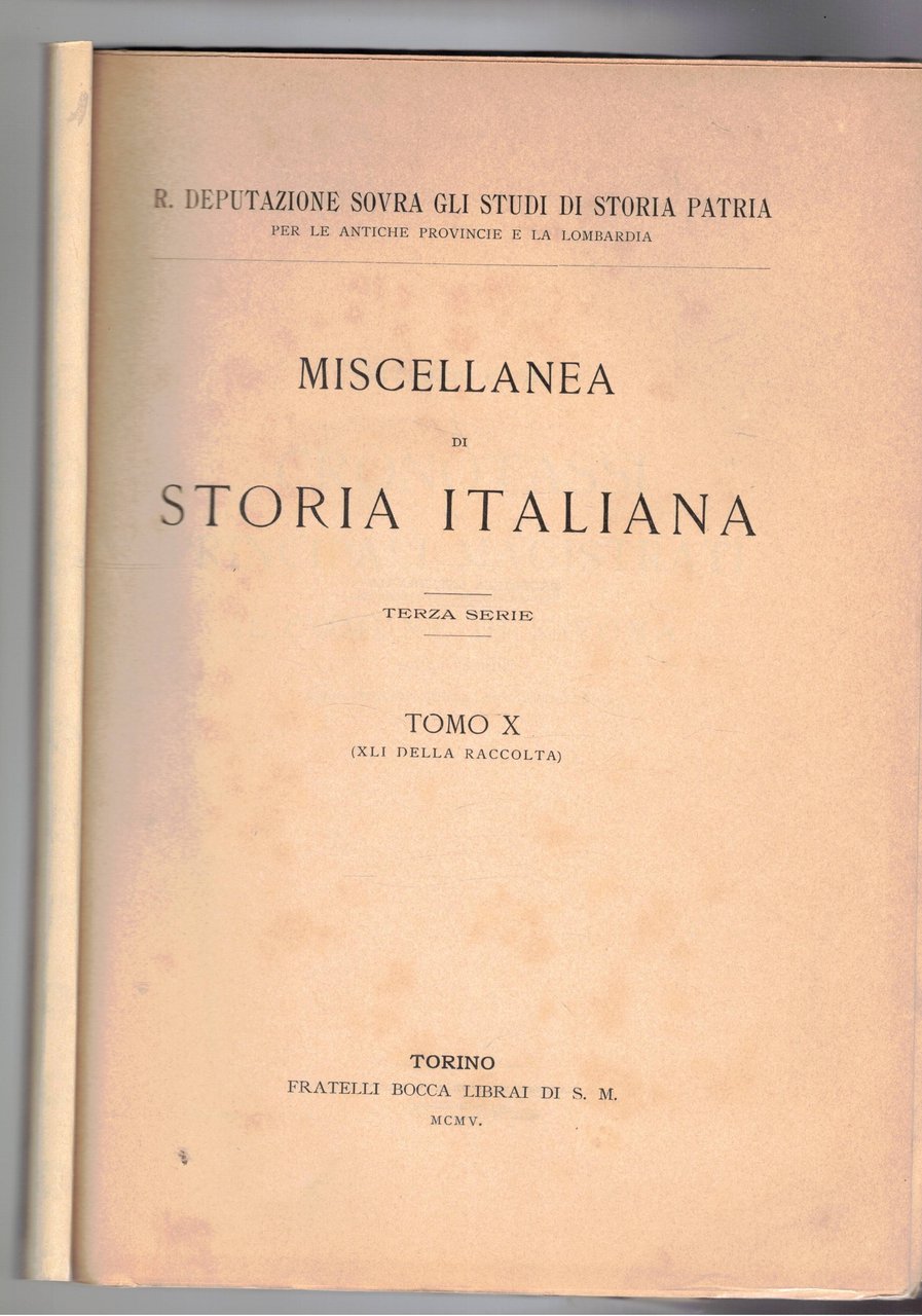 Cronotassi dei principali magistrati che ressero e amministrarono il comune …