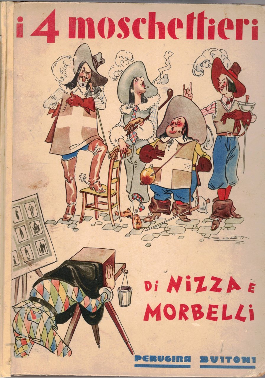 I 4 moschettieri. Illustrato da Angelo Bioletto.