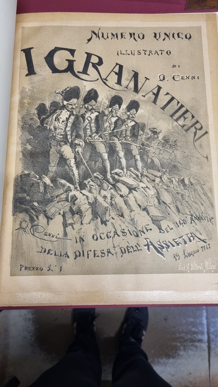 I Granatieri. numero unico illustrtato da Quinto Cenni pubblicato in …