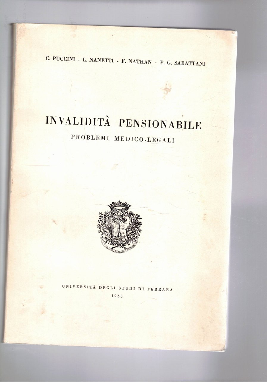 Invalidità pensionabile, problemi medico legali.