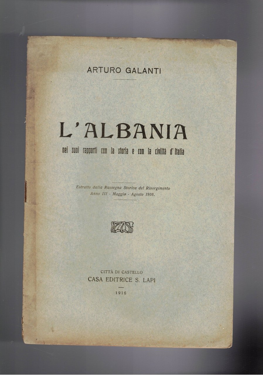 L'Albania nei suoi rapporti con la storia e con la …