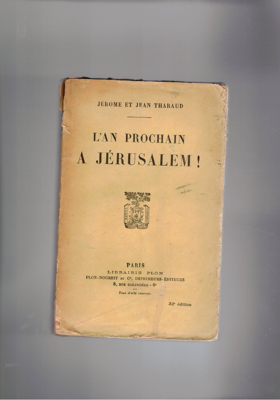 L'an prochain a Jérusalem! | Immagine principale