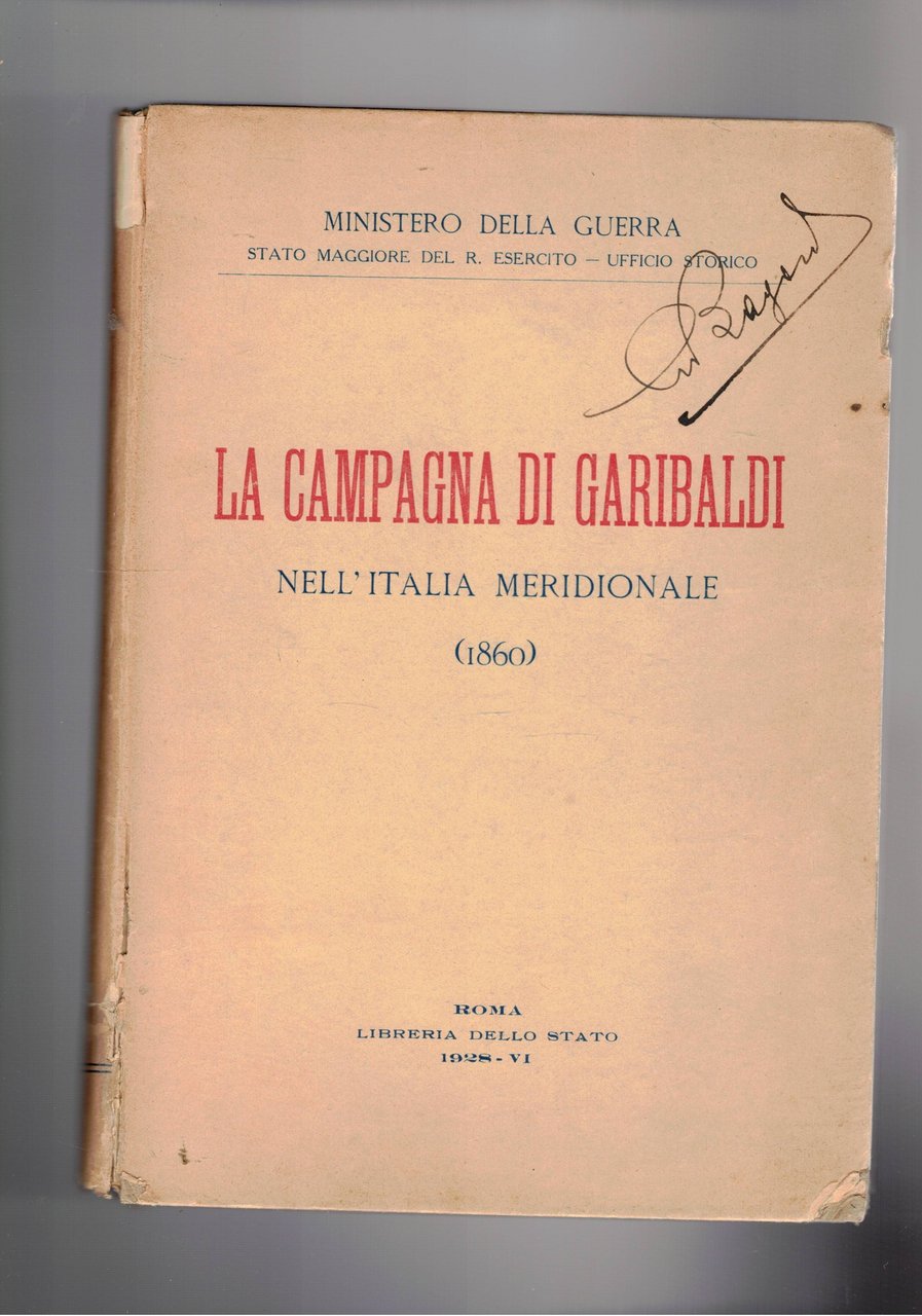 La campagna di Garibaldi nell'Italia meridionale (1860).