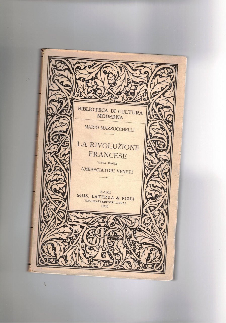 La Rivoluzione francese vista dagli ambasciatori veneti.