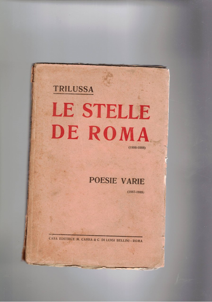 Le stelle di Roma (1886-1888), poesie varie (1887-1889). | Immagine principale