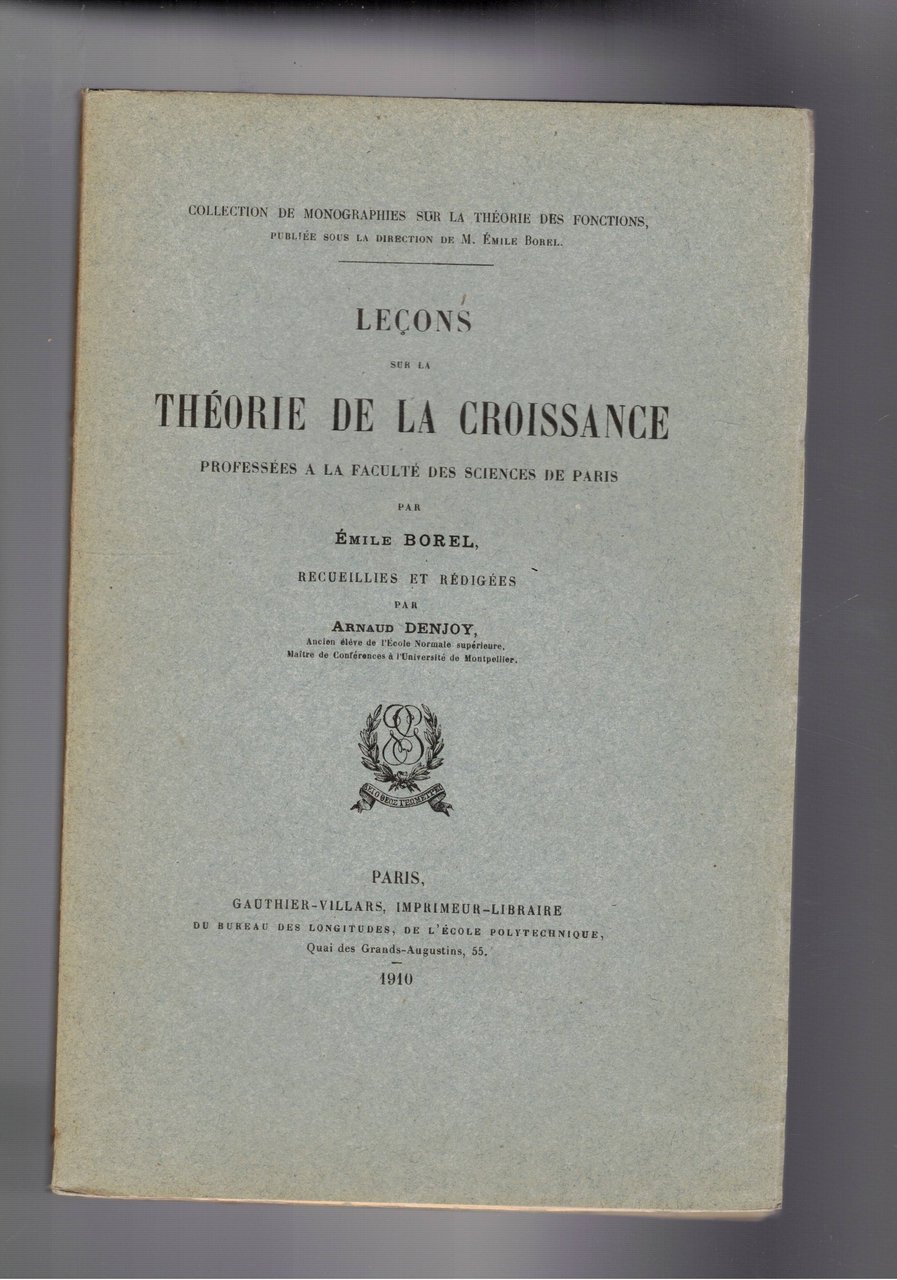 Leçons sur la théorie de la croissance. | Immagine principale