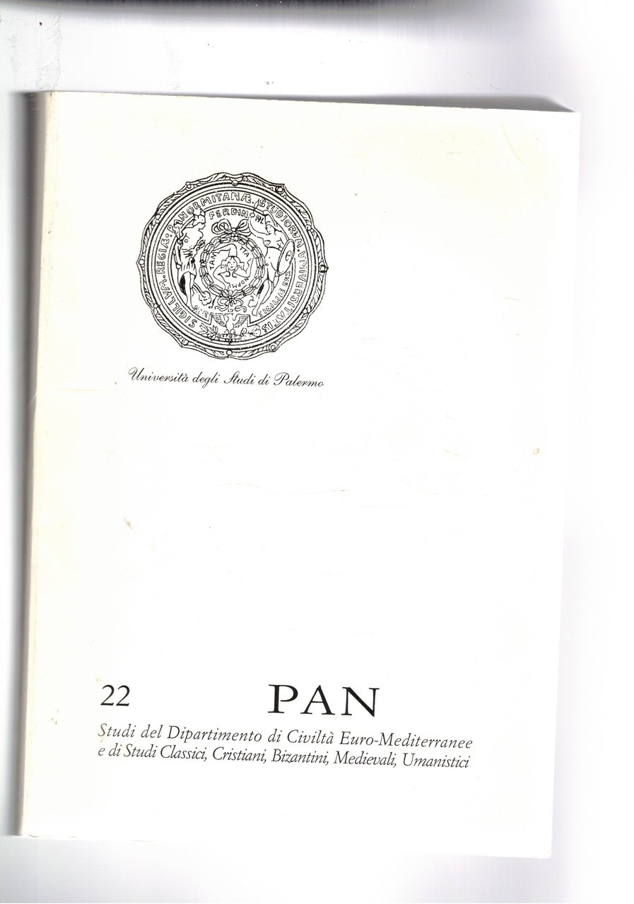 PAN pubblicazione dell'univ. di Palermo n° 22 del 2005. Per …