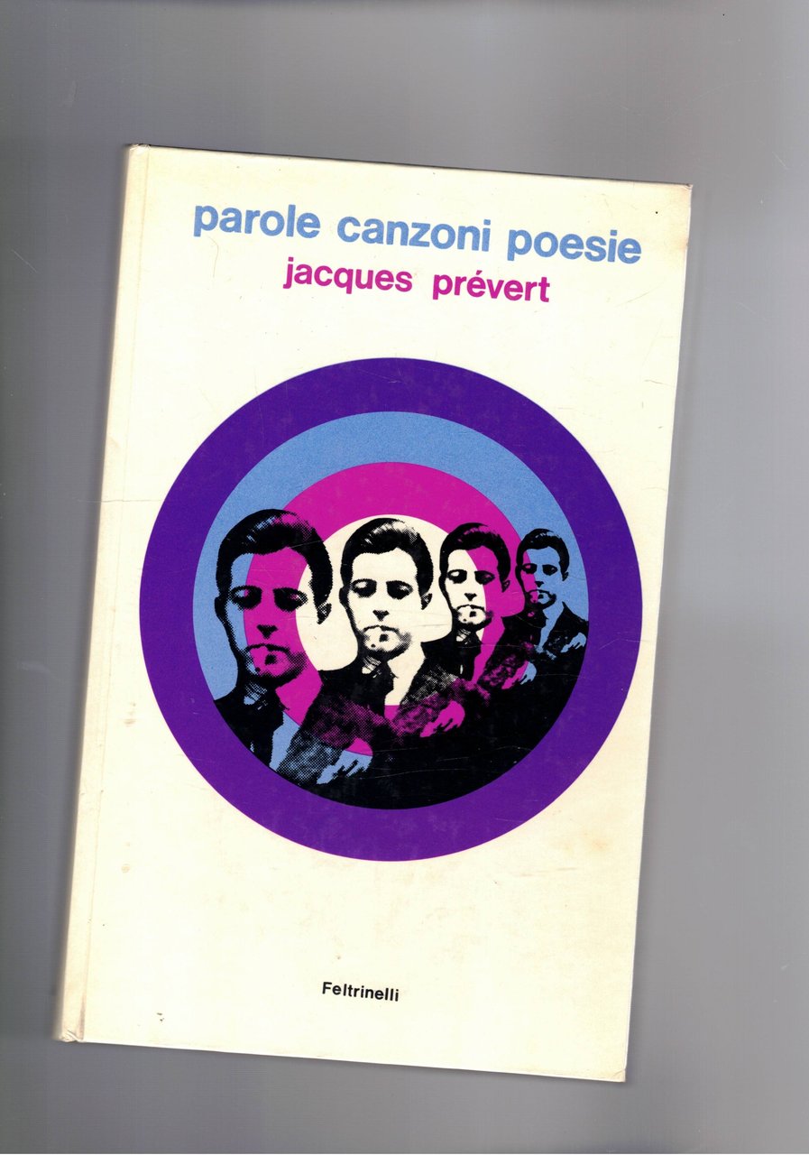 Parole canzoni poesie. Testo francese a fronte. | Immagine principale