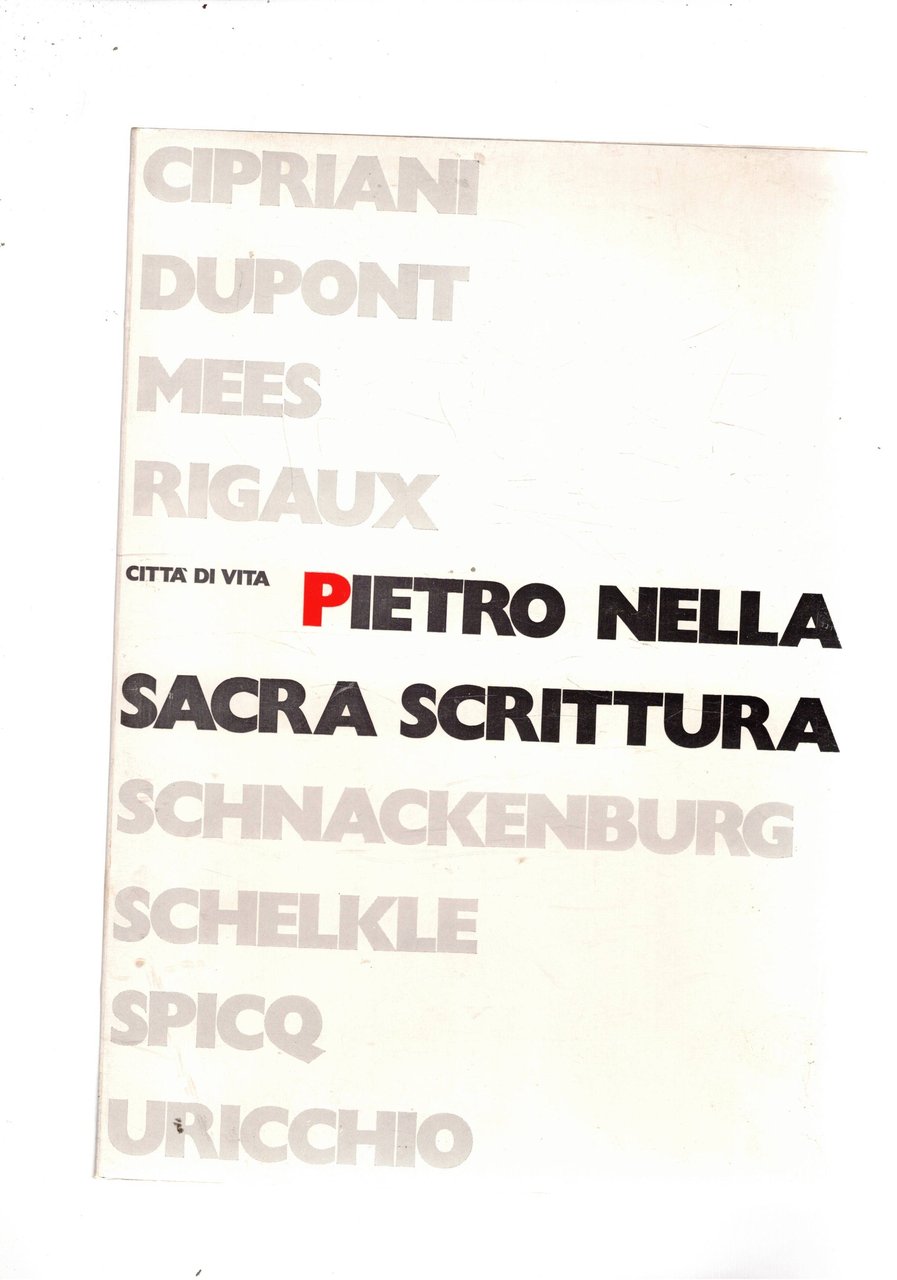 Pietro nella Sacra Scrittura.