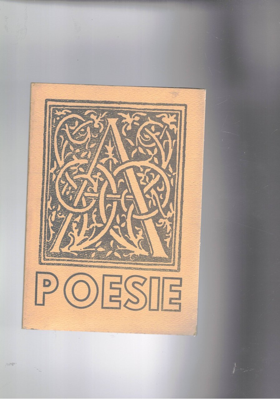 Poesie, dedica autografa dell'editore.