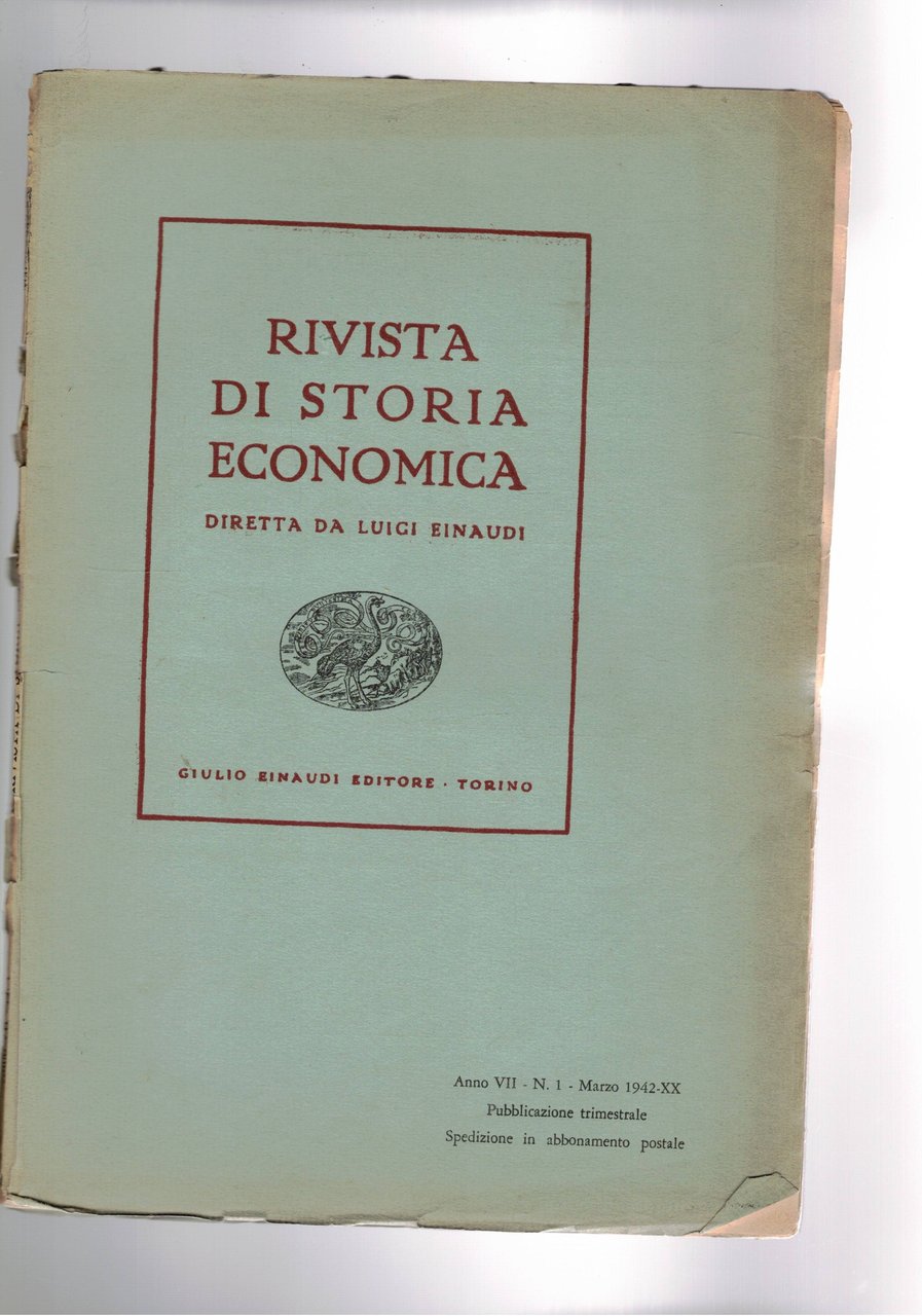Rivista di storia economica anno VII n° n° 1, 2, …
