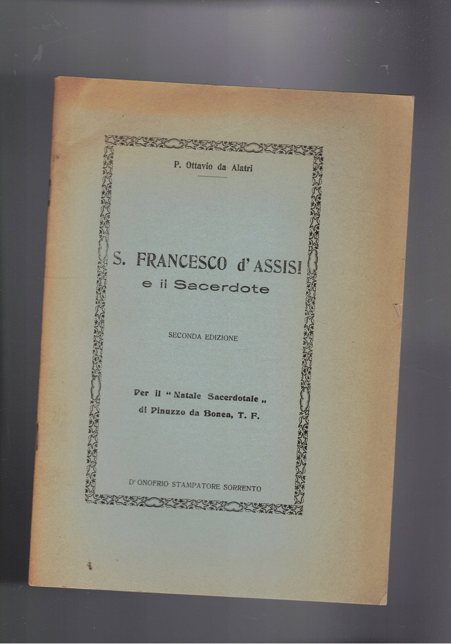 S. Francesco d'Assisi e il sacerdote. Per il natale case …