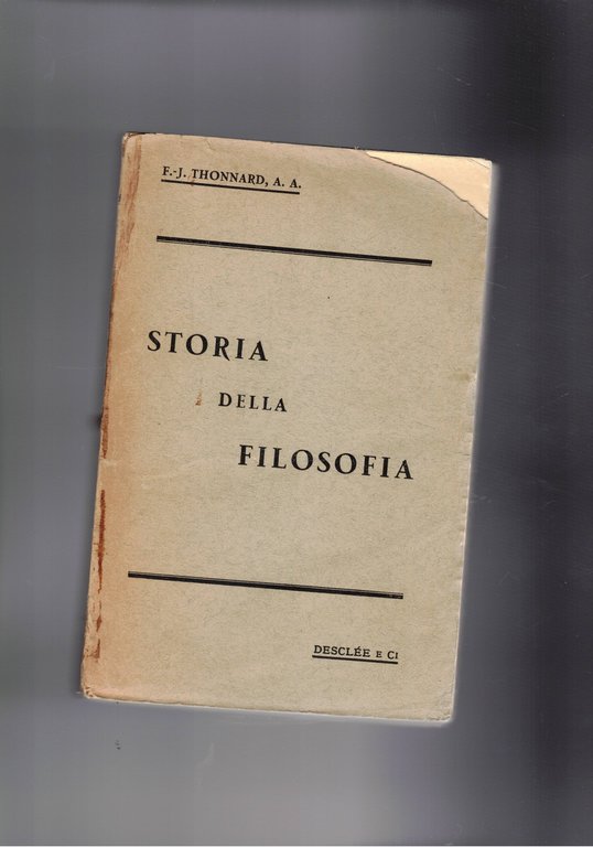 Storia della filosofia.