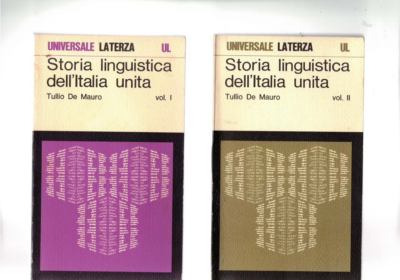 Storia linguistica dell'Italia unita. Vol. I-II.