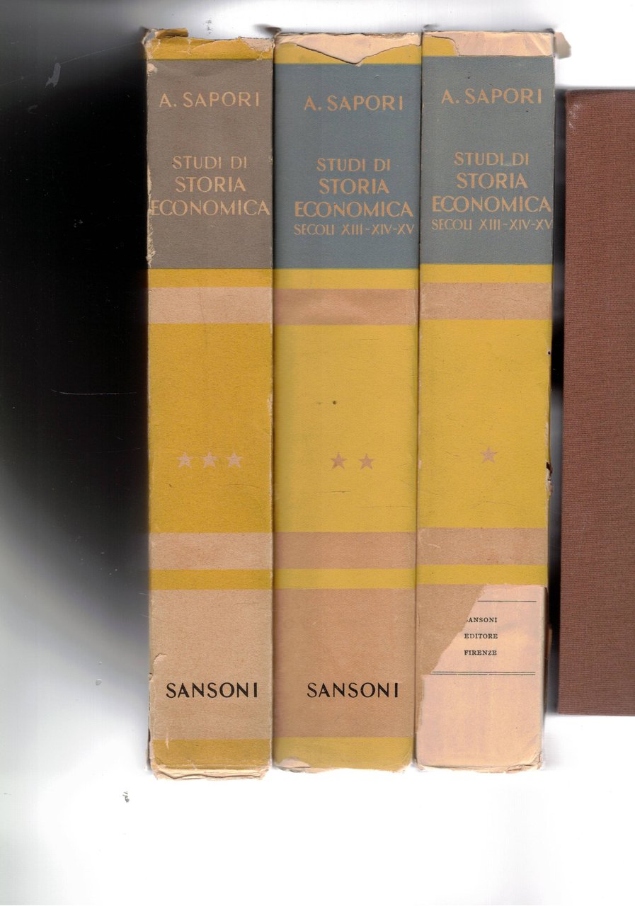 Studi di storia economica. Secoli XIII-XIV-XV. Vol. tre. Terza ediz. …