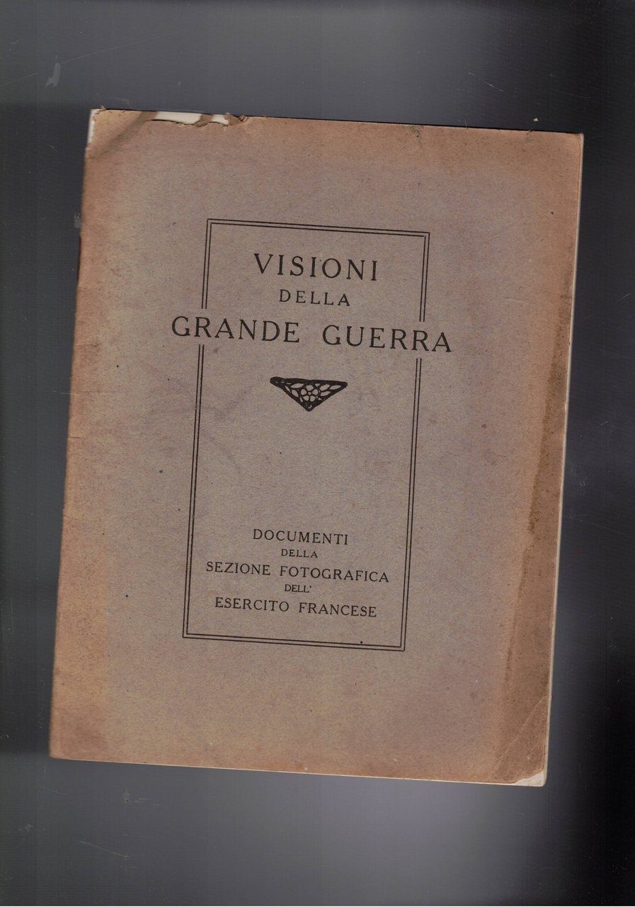 Visioni della grande guerra. Documenti della sezione fotografica dell'esercito grancese.