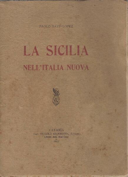 La Sicilia nell'Italia nuova