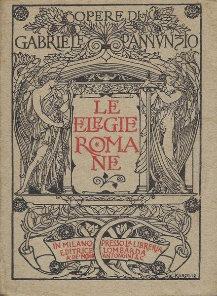 Le Elegie romane di Gabriele DAnnunzio novamente impresse. Titolo latino: …