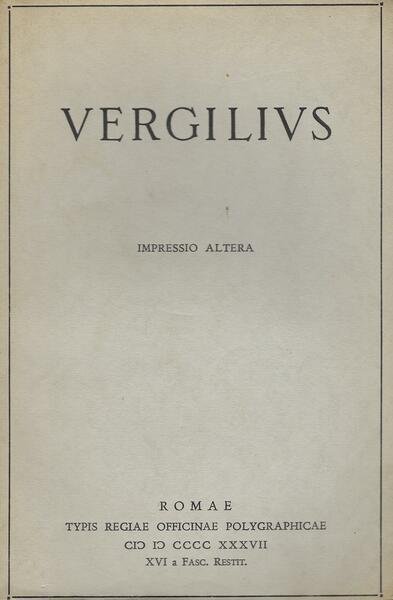 Vergilius Opera v.1: Bucolica et Georgica