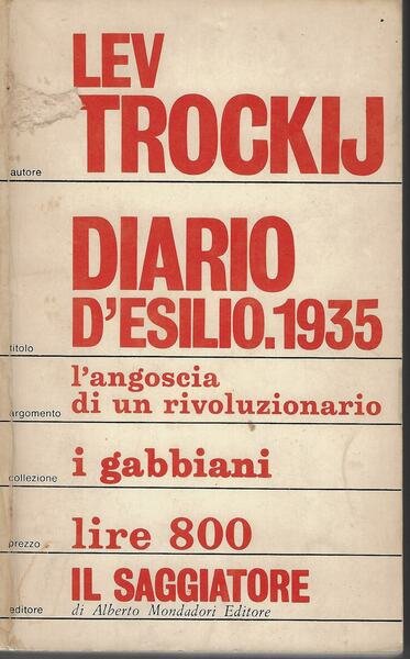 Diario d'esilio, 1935