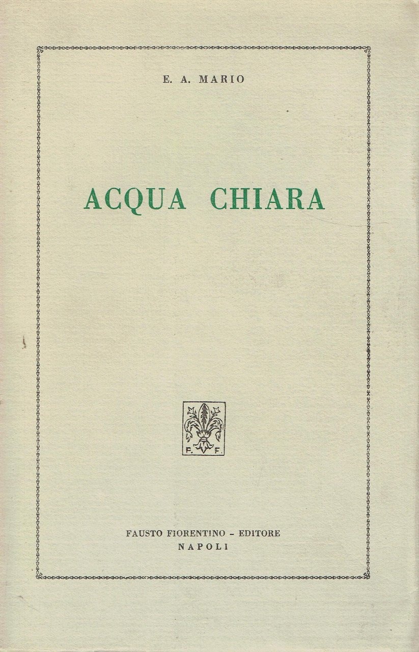 Acqua chiara