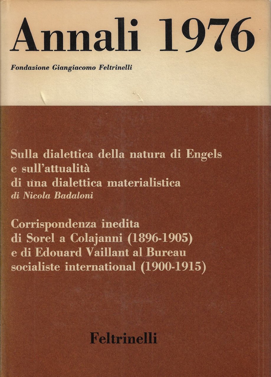 Annali, anno XVII, 1976