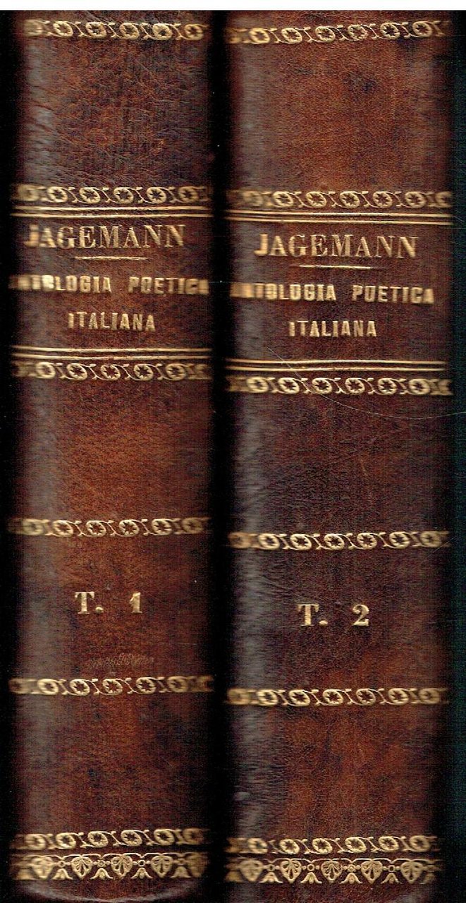 Antologia poetica italiana, 1 e 2 tomo