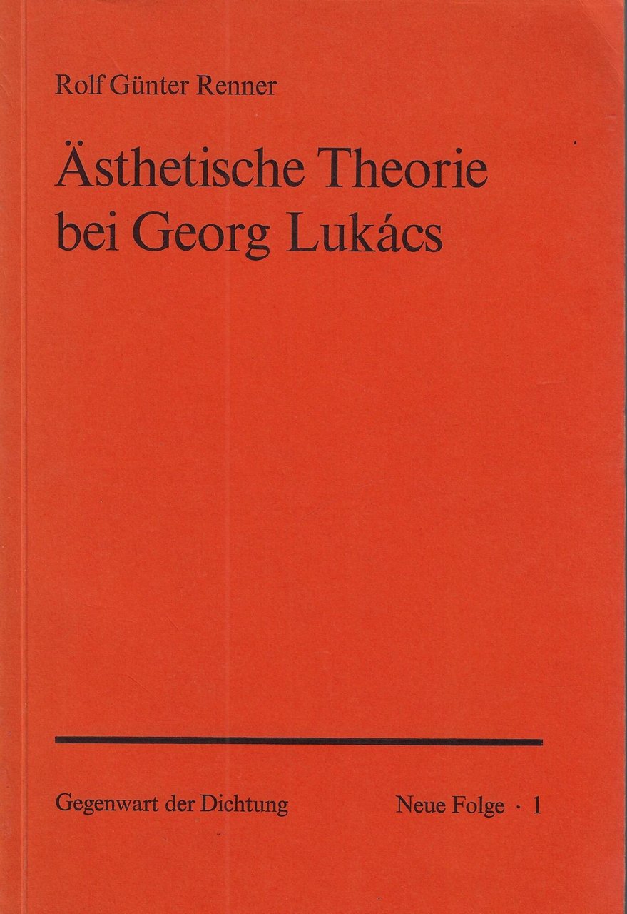 Asthetische Theorie bei Georg Lukacs
