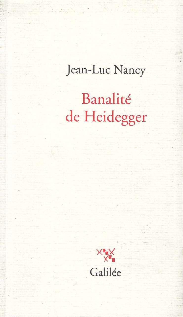 Banalité de Heidegger | Immagine principale