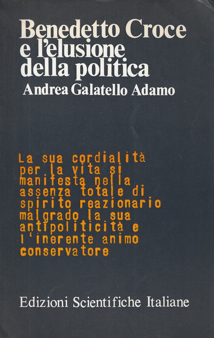 Benedetto Croce e l'elusione della polica