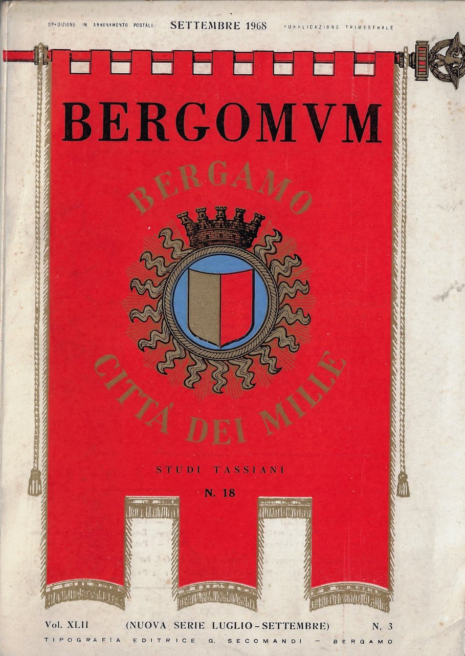 Bergomum studi tassiani n.18 - settembre 1968