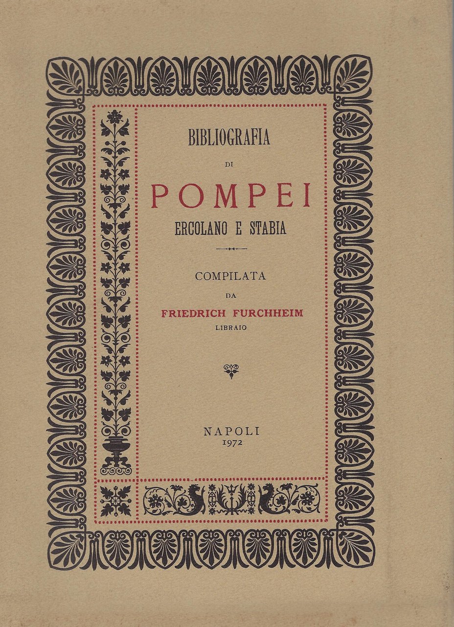 Bibliografia di Pompei, Ercolano e Stabia