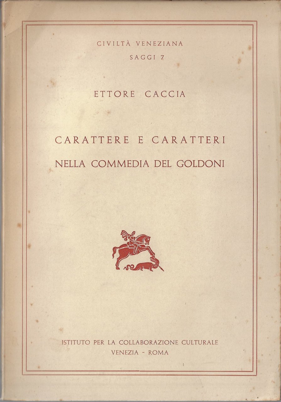 Carattere e caratteri nella commedia del Goldoni | Immagine principale