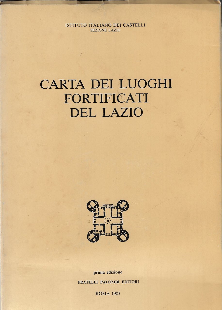 Carta dei luoghi fortificati del Lazio
